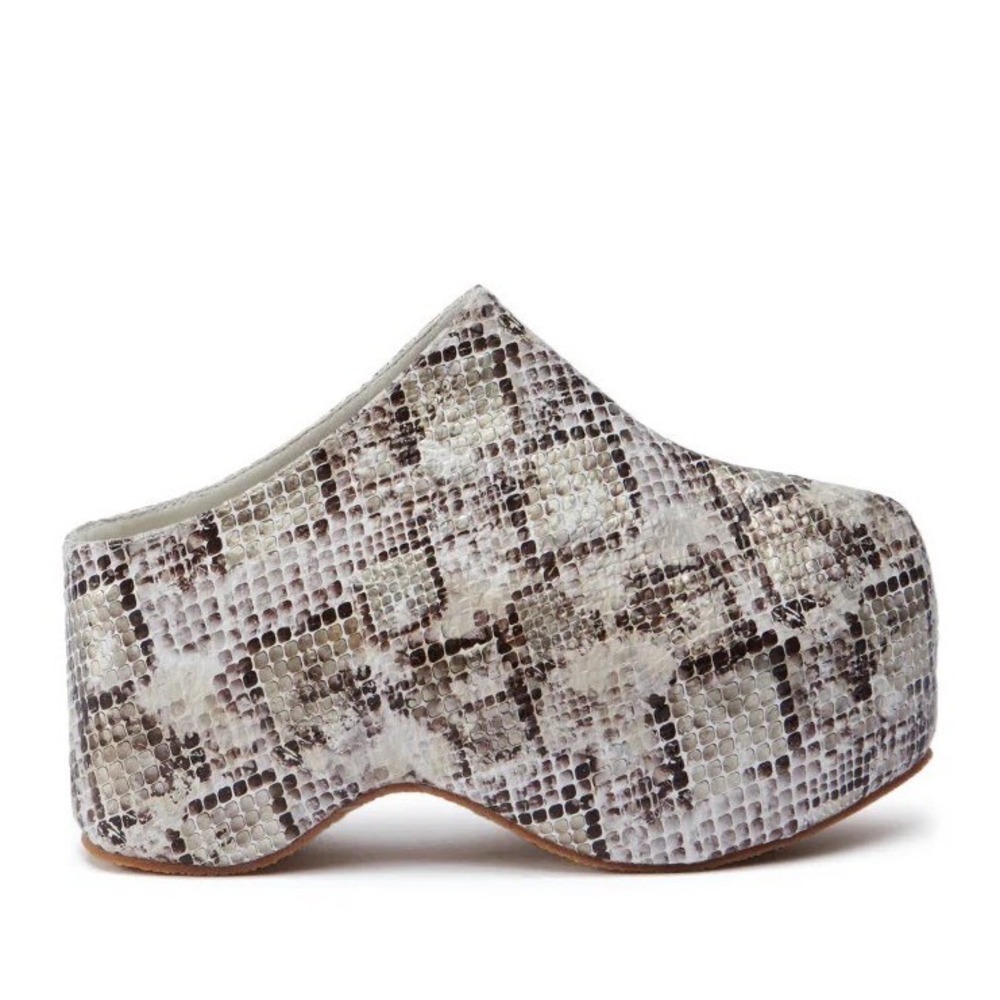 Azalea Wang Teatree‎ Snake Flatform Clog Mules Platform Chunky W 7.5 Statemint - Picture 2 of 11